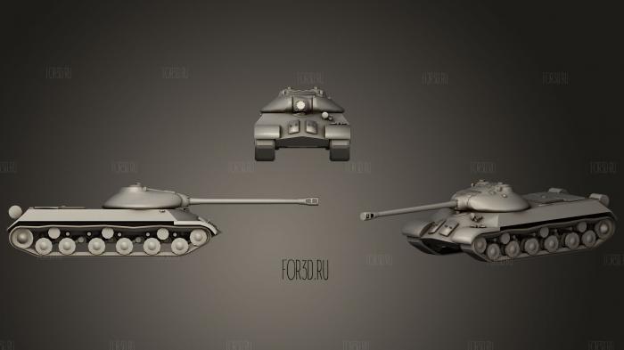 Soviet tank is3 3d stl модель для ЧПУ